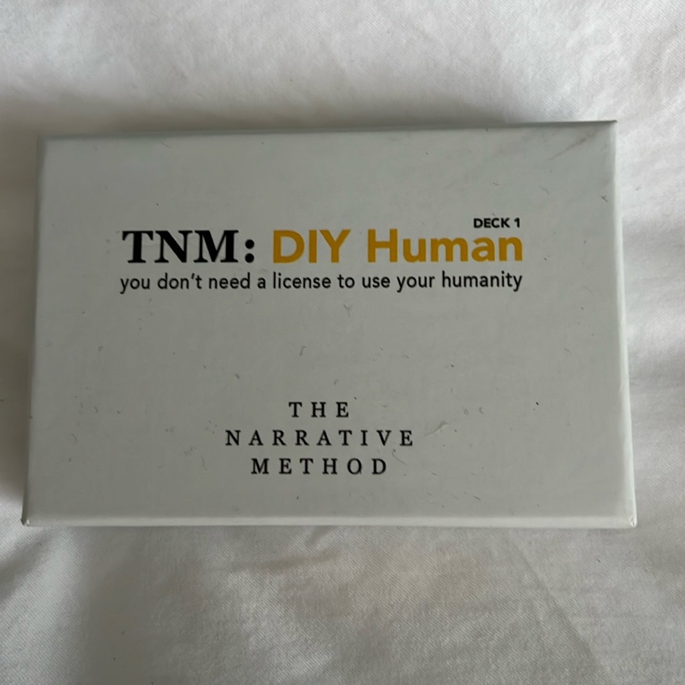 NEW in box- TNM: DIY Human - The Narrative Method Cards- Deck 1
